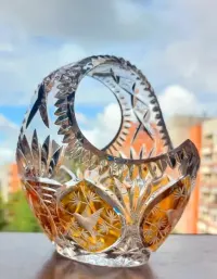 Piękny, koszyk  kryształowy Julia. — ujęcie 5