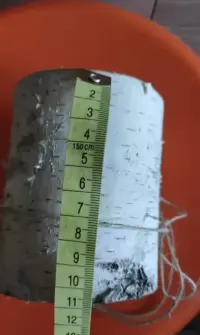 Pieniek brzoza pień mały podgrzewacz świecznik figurka świeca — ujęcie 4
