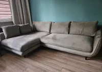 Pilnie! Narożnik sofa rozkładana solano  zieleń oliwkowa — ujęcie 2