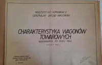 PKP Charakterystyka Wagonów Towarowych po 1945 r. Vintage PRL 1960 r. — ujęcie 2