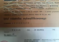PKP DOKP TORUŃ 1964 Podziękowanie + Dyplom Pszczelarza — ujęcie 5