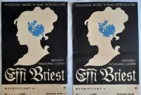 Plakat Filmowy Effi Briest ok. 1970 r. Oryginał Vintage PRL — ujęcie 2