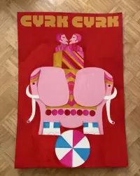 Plakat - projekt plakatu - oryginał - CYRK - Łódź — ujęcie 2