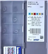 Płytki wieloostrzowe tokarskie DCMT 070204 IC908 Iscar — ujęcie 2