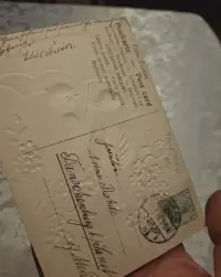 Pocztówka z 1908r.z Cesarstwa Niemieckiego"Ptaki pod parasolem"Stan dobry,tłoczona. — ujęcie 5
