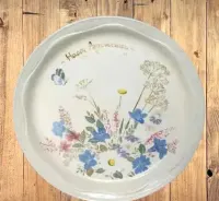 Porcelana angielska dekoracyjny duży talerz okolicznościowy — ujęcie 2