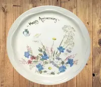Porcelana angielska dekoracyjny duży talerz okolicznościowy — ujęcie 3
