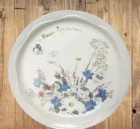 Porcelana angielska dekoracyjny duży talerz okolicznościowy — ujęcie 4