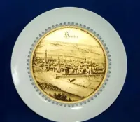 Porcelana niemiecka Furstenberg duży ozdobny talerz — ujęcie 5
