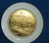 Porcelana niemiecka Furstenberg duży ozdobny talerz — ujęcie 2