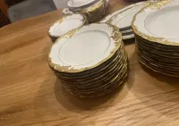 Porcelana w fasonie: FRYDERYKA dekoracja Złoty liść matowy — ujęcie 3