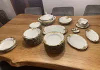 Porcelana w fasonie: FRYDERYKA dekoracja Złoty liść matowy — ujęcie 4