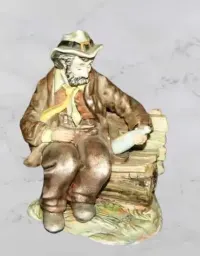 Porcelanowa duża figurka wytwórnia francuska C&M — ujęcie 2