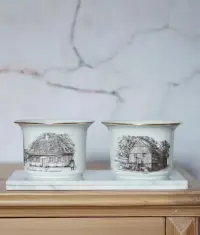 Porcelanowa osłonka na doniczkę BG Dania lata 70-te — ujęcie 4