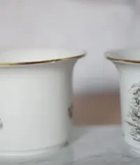 Porcelanowa osłonka na doniczkę BG Dania lata 70-te — ujęcie 3