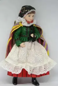 Porcelanowe lalki kolekcjonerskie DeAgostini stroje ludowe zestaw 11 sztuk retro — ujęcie 2
