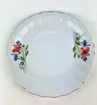 Porcelanowy duży talerz do serwowania maki kwiaty polne Wałbrzych — ujęcie 2