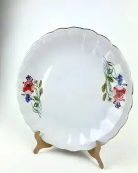 Porcelanowy duży talerz do serwowania maki kwiaty polne Wałbrzych — ujęcie 4