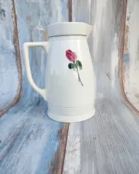 Porcelanowy dzbanek Lilien Porzellan - vintage  motyw kwiatowy — ujęcie 2