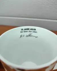 Porcelanowy Kubek - Motyw róży - Adler - vintage - design - W — ujęcie 2