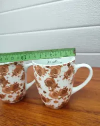 Porcelanowy Kubek - Motyw róży - Adler - vintage - design - W — ujęcie 4