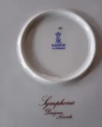 Porcelanowy stary talerz ozdobny Kaiser Germany — ujęcie 2