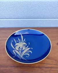 Porcelanowy talerz dekoracyjny - ozdobny - Kaiser - Kobaltowy - V — ujęcie 2