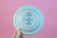 porcelanowy talerz ręcznie malowany kobalt ptak Royal Holland folk — ujęcie 3