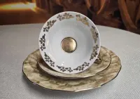 Porcelanowy zestaw śniadaniowy Trio firmy Karolina — ujęcie 5