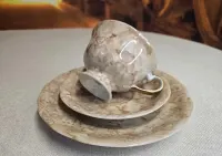 Porcelanowy zestaw śniadaniowy Trio firmy Karolina — ujęcie 4