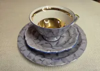 Porcelanowy zestaw śniadaniowy Trio firmy Wawel, Wałbrzych — ujęcie 3