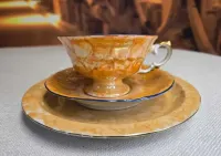 Porcelanowy zestaw śniadaniowy Trio firmy Wawel, Wałbrzych — ujęcie 2