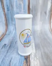 Porcelnowy wazonik - sygnowany - vintage - design — ujęcie 4
