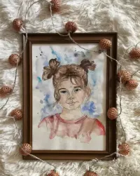 Portret akwarela ze zdjęcia format a4 — ujęcie 5