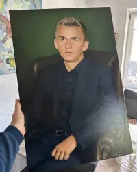 Portret olejny na podstawie zdjęcia — ujęcie 2