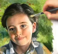 Portret olejny na podstawie zdjęcia — ujęcie 3