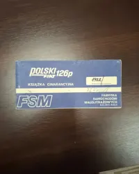 PRL książka gwarancyjna fiat 126p z 1988 roku

Odbiór osobisty Wrocław — ujęcie 5