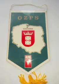 Proporczyk OZPS Siatkówka Gdańsk Herb — ujęcie 3