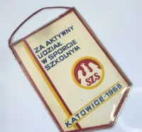Proporczyk SzS  Zarząd Okręgowy Katowice Herb 1968 — ujęcie 3