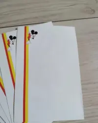 Retro Papeteria Listowa Myszka Miki PRL Unikat — ujęcie 3