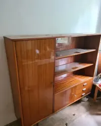 retro regał prl komoda kredens szafa meblościanka vintage mid century modern loft design polski — ujęcie 3