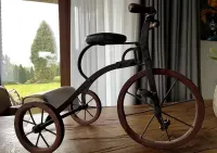 Rower trójkołowy Zabawka Dekoracja Vintage Trójkołowiec — ujęcie 2