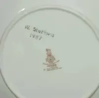 Royal Doulton porcelana angielska talerz dekoracyjny 1983 r. — ujęcie 2