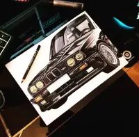 Rysunek bmw e30 m3 prezent — ujęcie 2