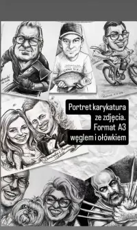 Rysunek węglem i ołówkiem  A3 — ujęcie 2