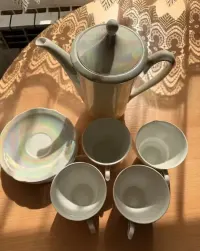 Serwis kawowy IRYZOWANY Tęcza PRL — ujęcie 2