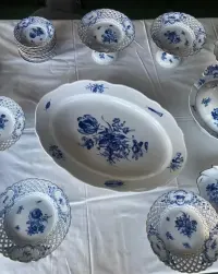 Serwis porcelany MIŚNIA wzór cebulowy( zwiebelmuster)  MEISSEN UNIKAT — ujęcie 4