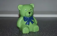 Skarbonka miś misiu ceramiczna zielona — ujęcie 4