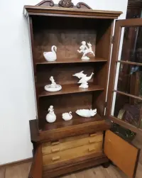 Śliczna dębowa witrynka biblioteczka antyk 654/2024 — ujęcie 5
