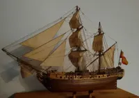 Sprzedam drewniany model (Żaglowca} Keczu bombowego ,,La Candelaria,, — ujęcie 4
